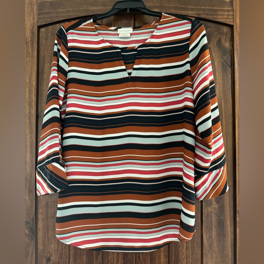 Van Heusen Women’s Multicolor Striped Blouse
